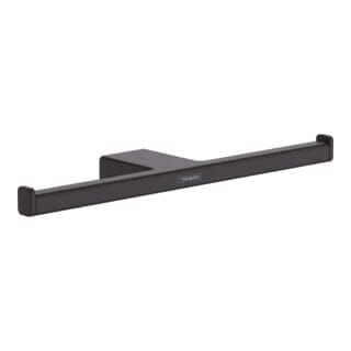 AddStoris - Doppelpapierrollenhalter, schwarz matt 41748670 - Hansgrohe