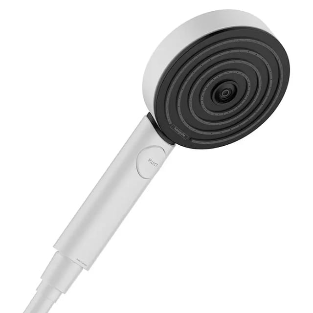 HANSGROHE Pulsify Select S Handbrause 105 3 Strahlarten Entspannung mattweiß 24110700