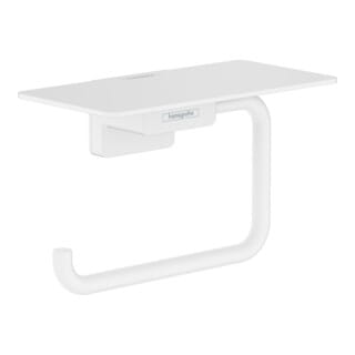Hansgrohe - AddStoris - Papierrollenhalter mit Ablage, weiß matt 41772700