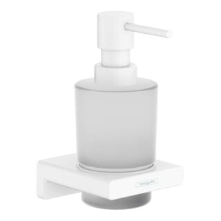 Hansgrohe - AddStoris - Lotionspender mit Halter, Glas matt/weiß matt 41745700