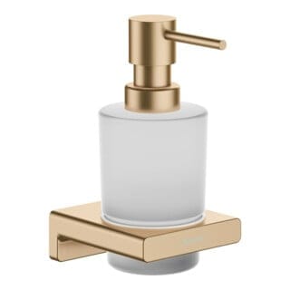 Hansgrohe AddStoris - Lotionspender mit Halter, Glas matt/Bronze gebürstet 41745140