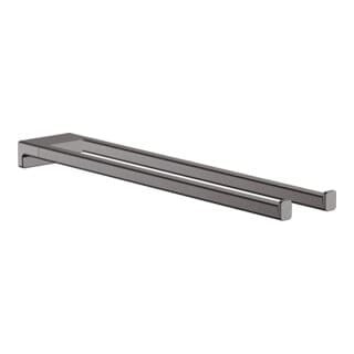 Hansgrohe AddStoris - Handtuchhalter zweiarmig, Länge: 45 cm, Chrom schwarz gebürstet 41770340