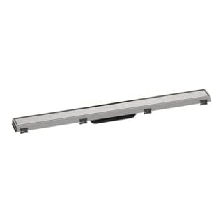 Hansgrohe - RainDrain Match - Duschrinne 800 mit Edelstahlrost, mit höhenverstellbarem Rahmen, Edelstahl gebürstet 56038800