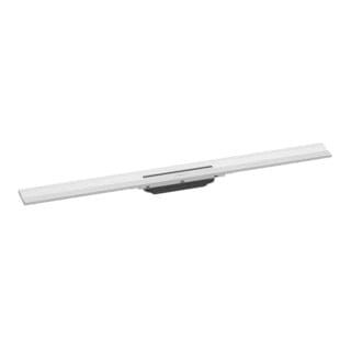 Hansgrohe - RainDrain Flex - Duschrinne 900 mit Edelstahlrost, kürzbar, zur Wandmontage, weiß matt 56052700