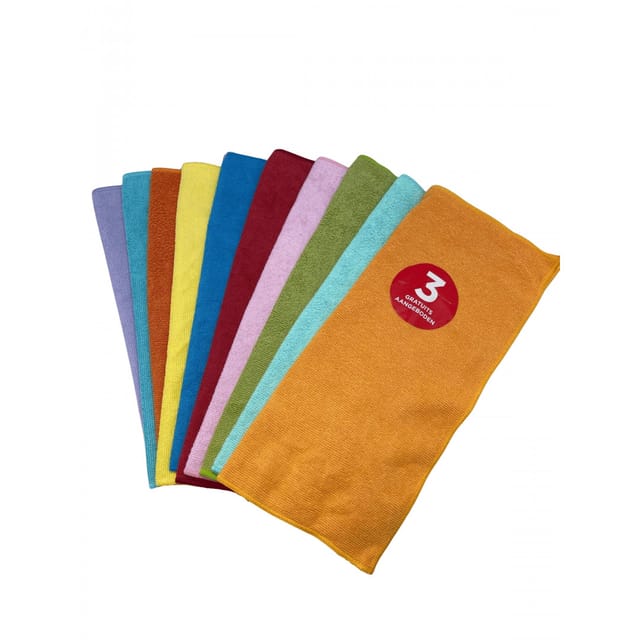 Mikrofaser-Reinigungstücher - Allzweckhandtücher - Sanfte Kratzfestigkeit - 7er-Pack Mikrofasertücher + 3 gratis