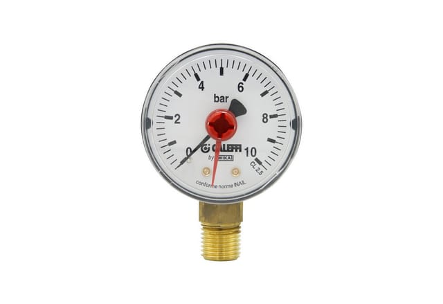 Manometer 557 0-10 bar, 1/4Zoll, unten 0-10 bar, 1/4Zoll, unten