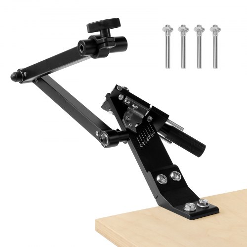 Rasenmäher Klingenschärfer, 15°-45° Verstellbar, Messerschärfer Für Rasenmäher Mit 4 Adapterstiften, Kugellagerdesign Und 25 Mm Vergrößertem Griff, Zur Verwendung Mit Winkelschleifer