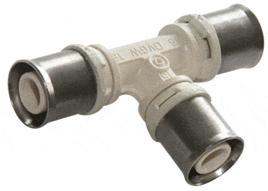 Pbtub - Gleiches T-Stück Mehrschicht ppsu Typ Radial 16x16x16mm, bleifrei