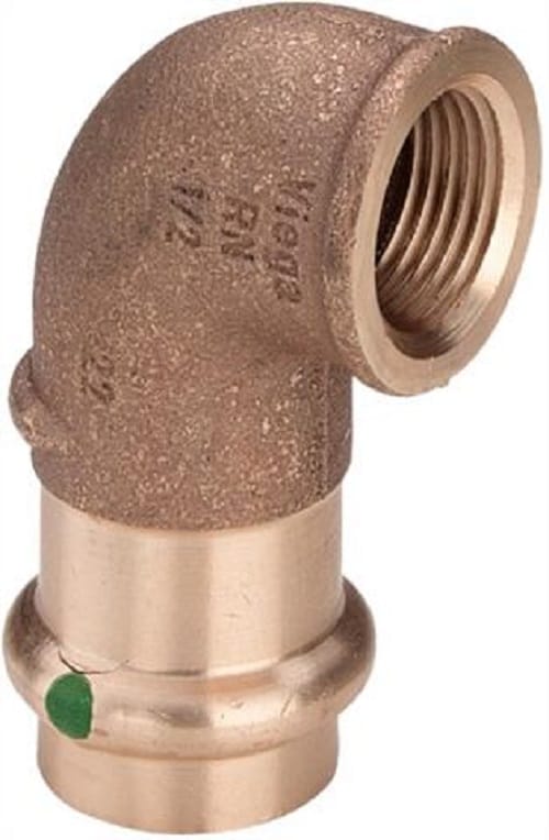 Sanpress Übergangsbogen 90° 22 Mm X 1/2 Ig 298234 - Viega