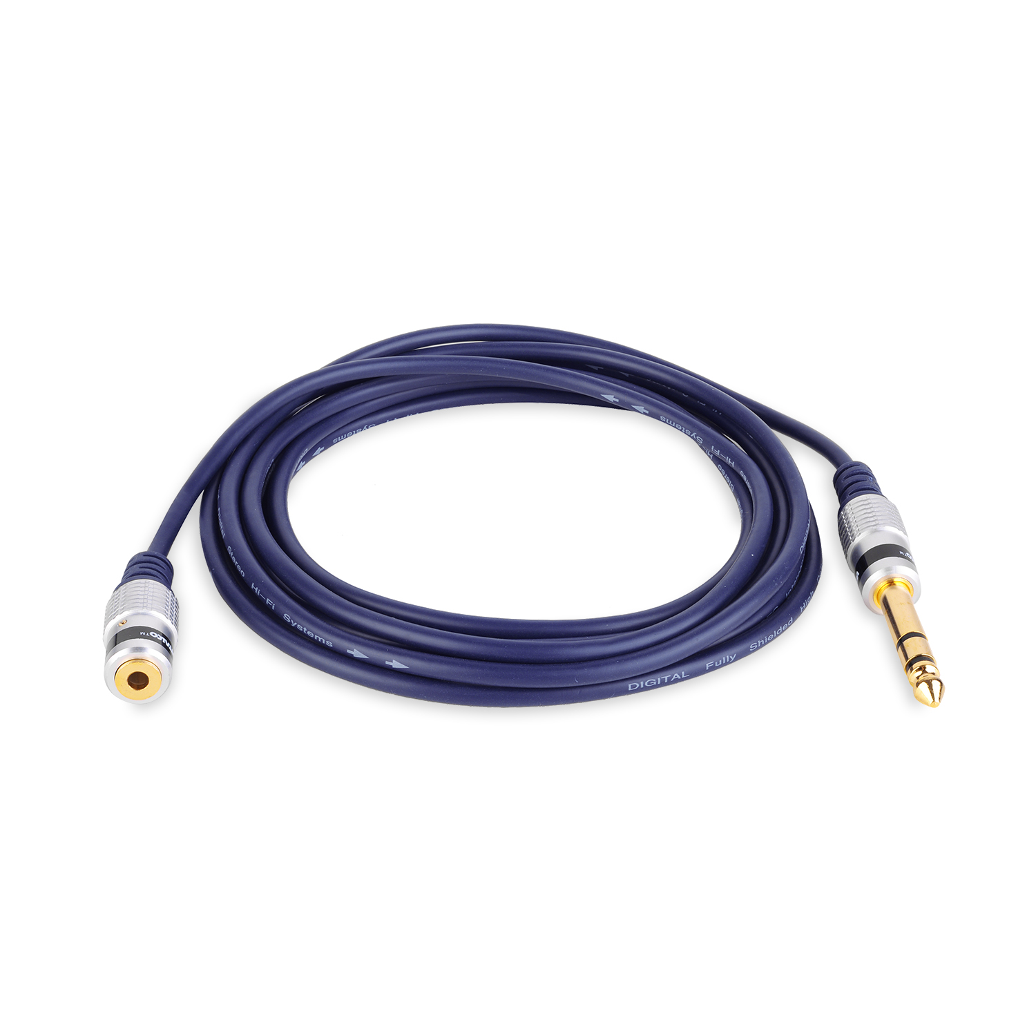 Kabel Mit 6,3-mm-stereostecker Und 3,5-mm-stereobuchse Von Vitalco, 3,0 M (mk69)