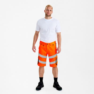 Engel - Warnschutz Shorts Safety Light Herren 6545-319 Gr. 46 orange/anthrazit grau