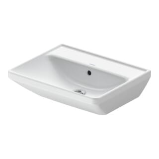 Duravit - D-Neo Waschtisch, 550x440mm, ohne Hahnloch, mit Überlauf,