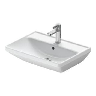 Duravit - D-Neo Waschtisch, 600x440mm, 1 Hahnloch, mit Überlauf,