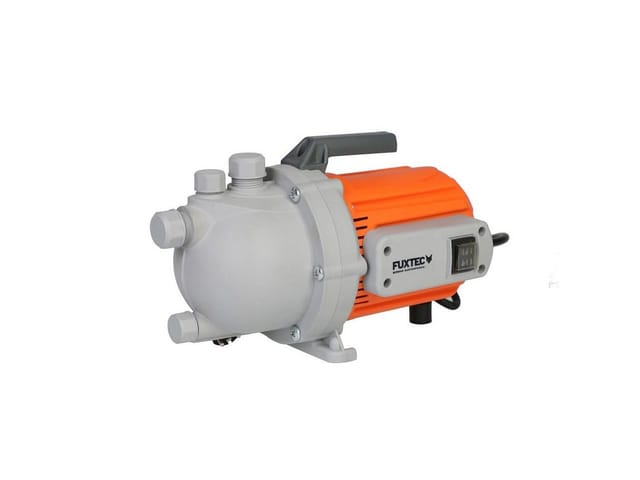 FUXTEC Gartenpumpe FX-GP1600 Wasserpumpe für den Garten - Tauchpumpe 600 Watt, max. 3100 l/h, max. 35 m Förderhöhe, integrierter Schwimmerschalter –