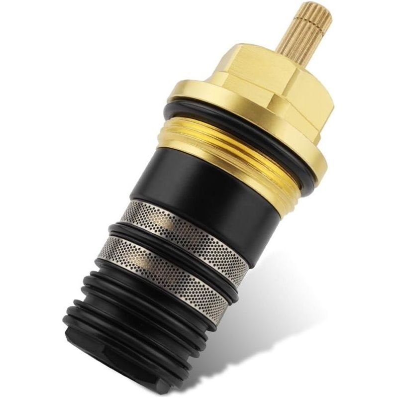 Cartouche Thermostatique 3/4 Pouces – Laiton Haute Qualité – Peinture Écologique – Compatible 2/3 Trous – Longue Durée