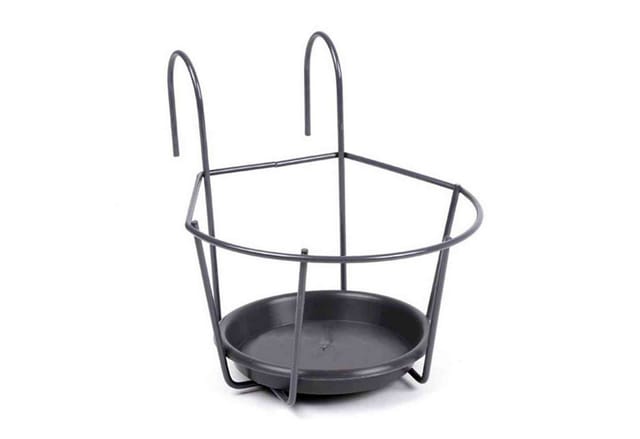 Blumentopfhalter zum Einhängen grau, ø 16 cm