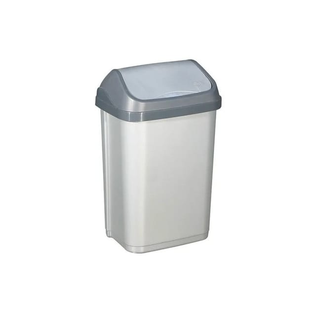 Aluminium Et Plastique - Abfalleimer Schwingdeckel 25 Liter, 45x33x20 cm, grau