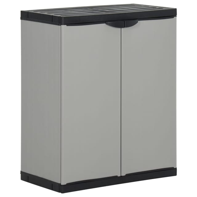 Mülltonnenbox Grau und Schwarz 68x40x85 cm pp - Vidaxl