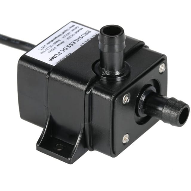 Anself Mini Bürstenlose Wasser- Und Ölpumpe Dc12v Ultraleise Und Wasserdicht Für Springbrunnen Und Aquarien 240 L/h 5 W Förderhöhe 3 M 0 100 ℃,