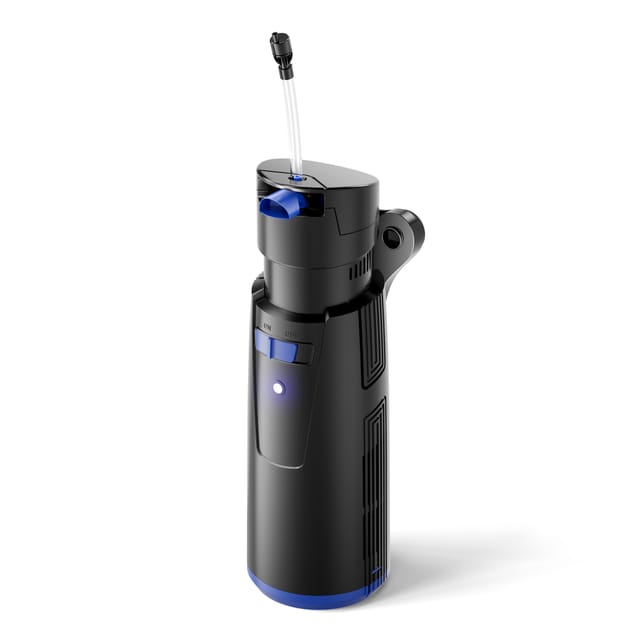 CUP-809 Aquarium Innenfilter 700 l/h 4in1 Filter mit Pumpe für Aquarium, uvc Klärer und Sauerstoffschlauch, mit Filterschwamm und Bioballs - Sunsun