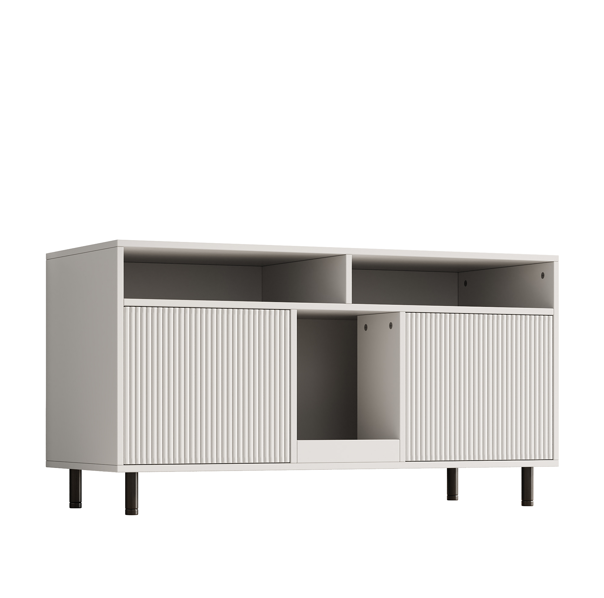 Katzenstreu-schrank Mit Streumatte Und Ablagen, Weiß 120x50x66 Cm