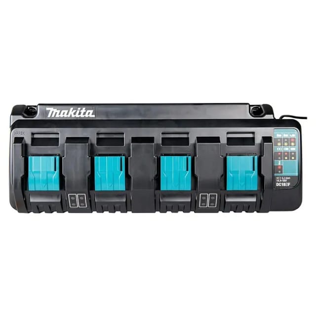 Makita - Vierfach-Ladegerät DC18SF für LXT-Serie 14,4 und 18V Akkus
