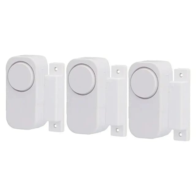 Fenster & Türalarm weiß 3er Pack weiß, ohne Bohren Sonstige