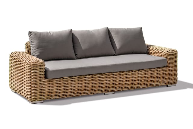 Parisgarden - borabora - 3-Sitzer-Gartensofa ausem Kunstharzgeflecht - paris garden