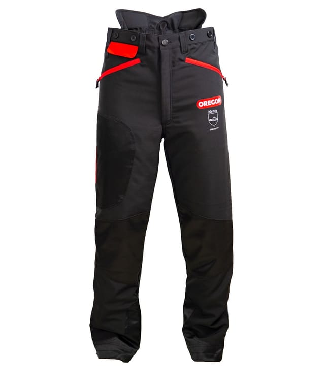 Oregon - Schnittschutzhose Waipoua Schwarz/Rot Größe m
