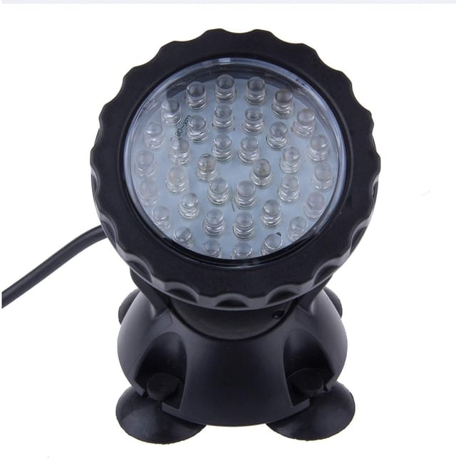 Vtizikl Lumière d'étang submersible 36 LED spot à changement de couleur pour aquarium d'eau jardin étang piscine réservoir de poissons