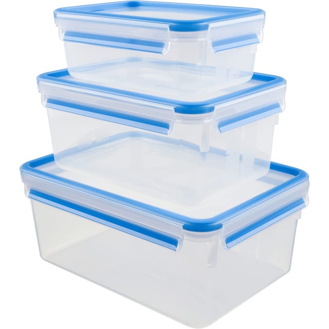 Frischhaltedosenset Clip & Close 1,0l/2,3l/3,7l 3teilig blau