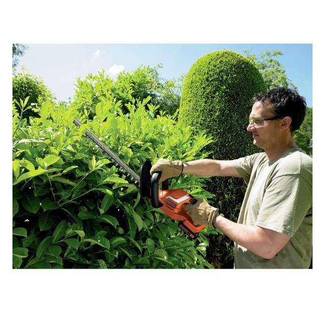 Akku-Heckenschere - 45 cm - 18 v - 2 Ah - Abstand: 18 mm - Zweiter Griff und transparenter Schutz (GTC1845L20-QW)