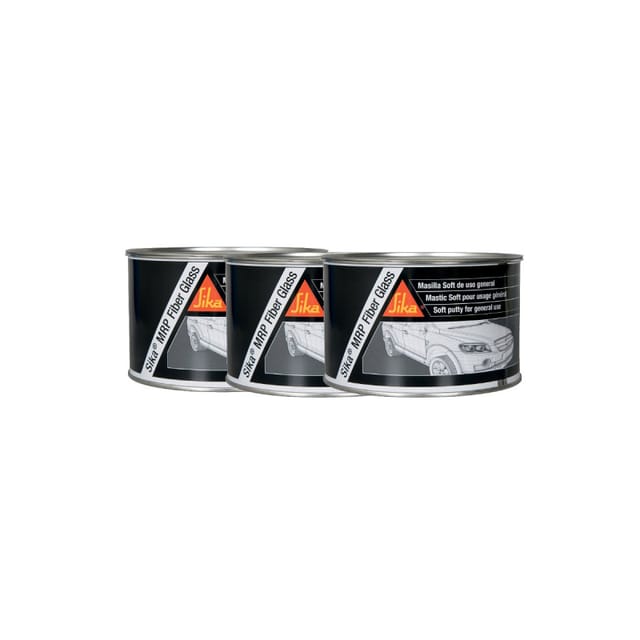 Sika - Set von 3 Glasfaserspachteln für Blech mrp Glass Fiber - Grau - 2kg