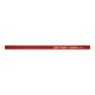 Zimmermanns-Bleistift 333oval rot 18cm Lyra