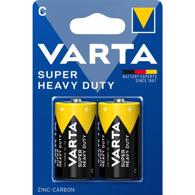Varta - Batterie Zink-Kohle, Baby, c, R14, 1.5V, Superlife, 2 Stück