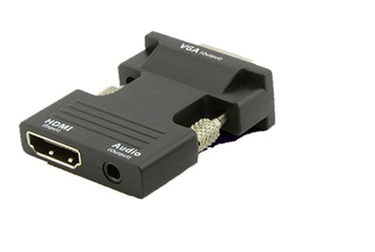 Vereinigtes Königreich Hdmivgaaudiob - hdmi und vga Adapter, Schwarz - Microconnect