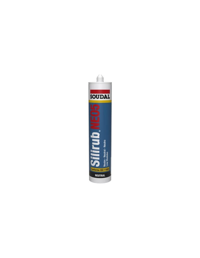 Soudal Silirub NEO5 Mastic Silikon Anthrazitgrau