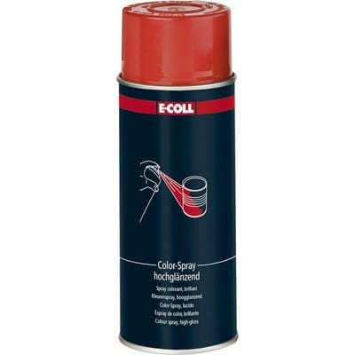 Color-Spray, 400 ml Spraydose RAL3000 feuerrot, glänzend - E-coll