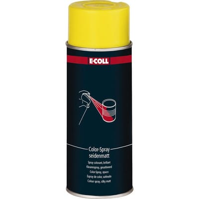 Color-Spray, 400 ml Spraydose RAL1021 rapsgelb, seidenmatt - E-coll