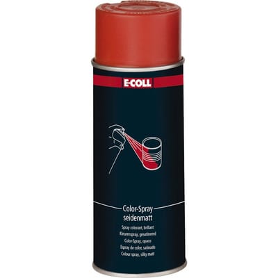 Color-Spray, 400 ml Spraydose RAL3000 feuerrot, seidenmatt - E-coll