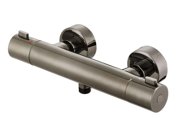 Primaster - Brausethermostat Prag silbergrau Cool Touch Verbrühschutz bei 38° c