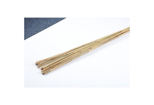 Buri - 10er Set Bambus-Stangen l 90cm, ø 8-10mm Rankhilfe Pflanzenstab Stange Stütze