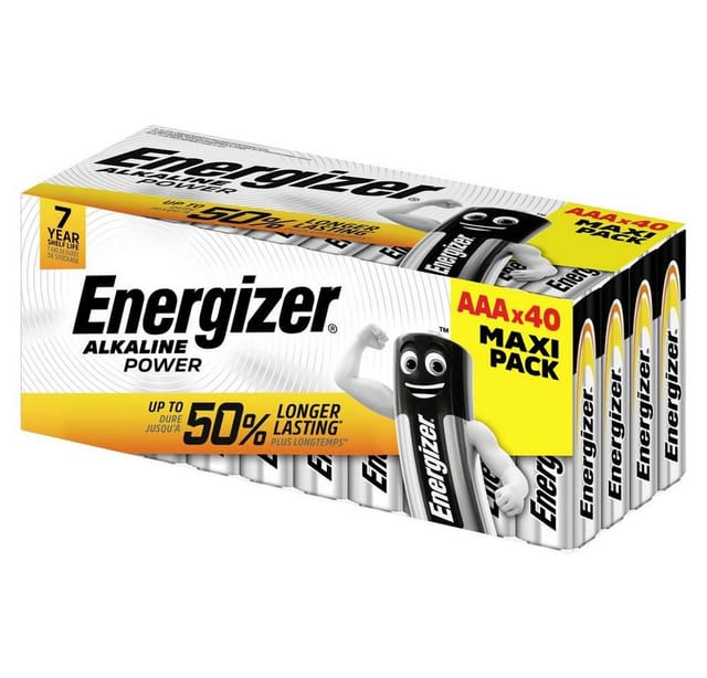 Energizer Power Micro (AAA)-Batterie Alkali-Mangan 1.5 V 40 St.