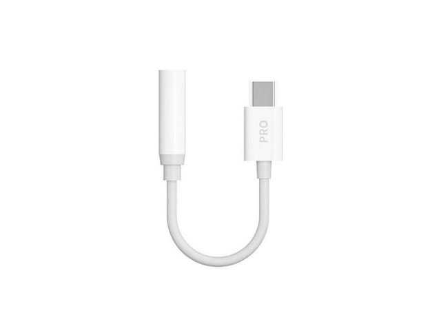 Audioadapter für Kopfhörer von USB-C auf 3,5 mm Miniklinke weiß