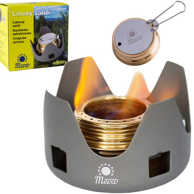 MEVA Spiritus-Campingkocher für Ethanol-Brennstoff