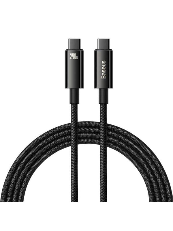 Tungsten Gold USB-C-Kabel 480 Mb/s 240 W 2 m Schwarz