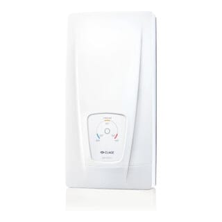 Dlx Next Durchlauferhitzer 24kW 400V max. 12,3l/min Temperaturwahl 35/45/55 Grad mit Ein-Tasten-Bedienfeld, ttc, ies - Clage