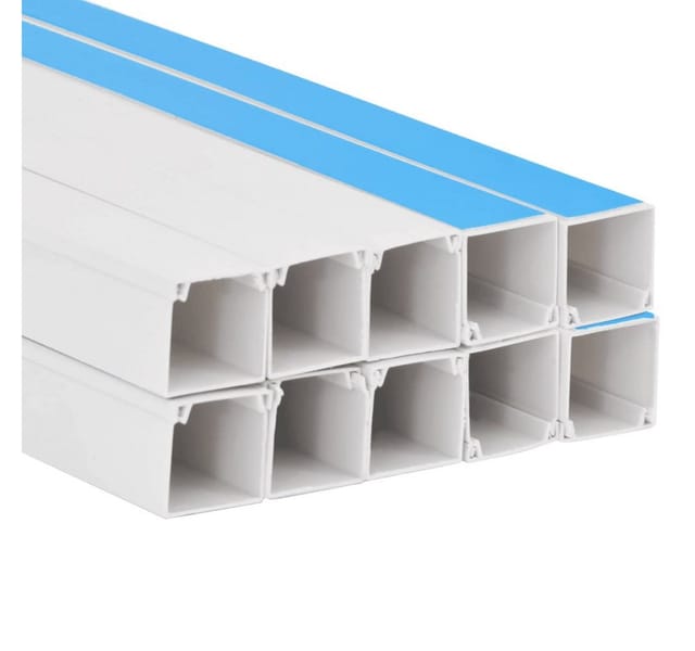 Kabelkanäle Selbstklebend 30x20 mm 10 m pvc Vidaxl