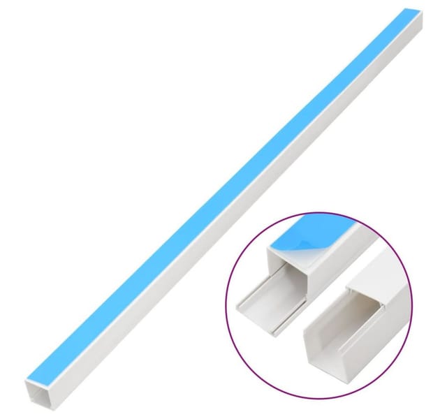 Kabelkanäle Selbstklebend 25x16 mm 10 m PVC vidaXL