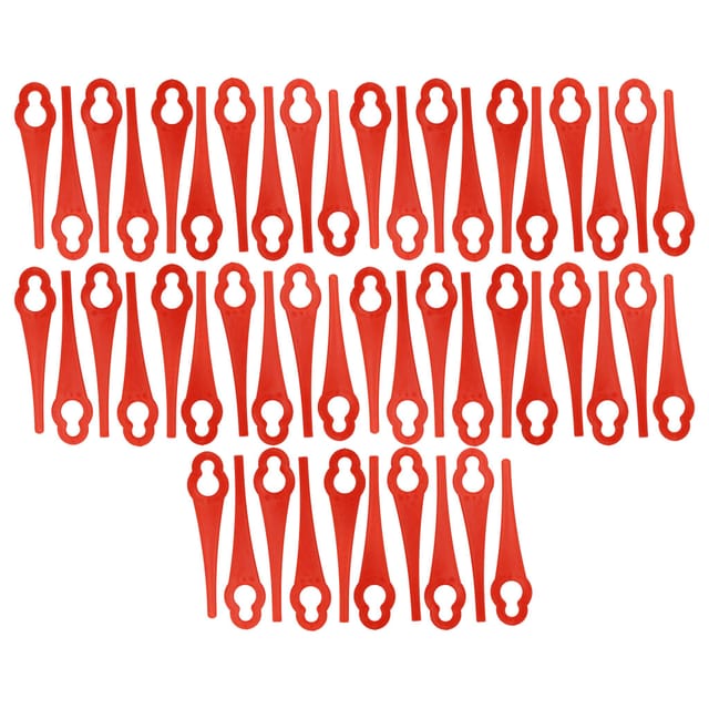 50x Ersatz-Messer kompatibel mit Ozito PXCLTK-018, LGT-118, LGT-018, GTR-250 Rasentrimmer - Ersatzklinge Rot, Nylon / Kunststoff - Vhbw